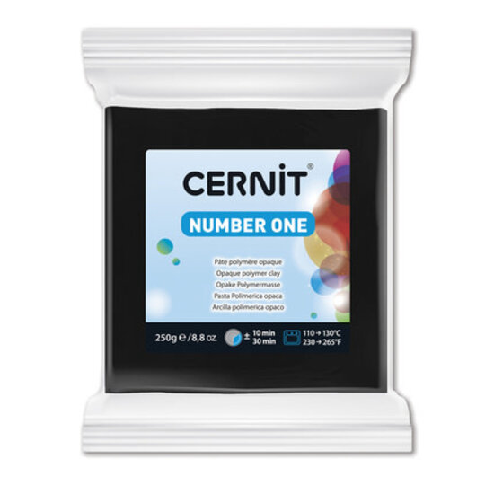 Cernit Cernit n°1 250g Zwart
