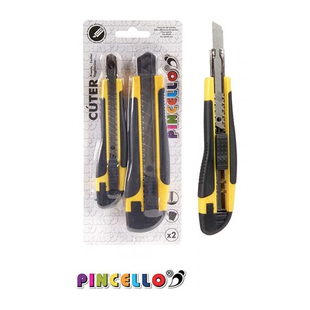 Pincello Afbreekmessen Set van 2 Geel