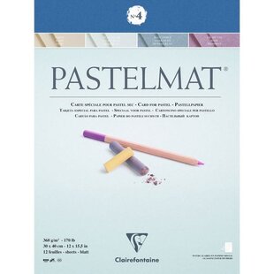 Clairefontaine Pastelmat No 4 360g 12 vel 30x40cm