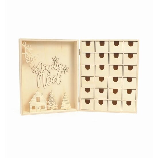 Graine Creative Houten Adventkalender 24x30x8 cm