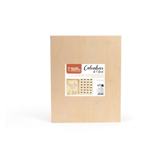 Graine Creative Houten Adventkalender 24x30x8 cm