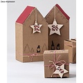 Rayher Houten Sterren 6,8cm 1st. en 4,8cm 23st
