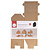 Rayher Vouwdoosje Huis Set 7,5x7,5x14cm Kraft 6st