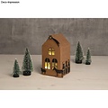 Rayher Vouwdoosje Huis Set 7,5x7,5x14cm Kraft 6st
