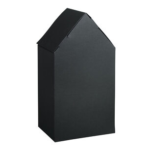 Vouwdoosje Huis Set 10x7,5x20cm Zwart 3st