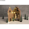 Rayher Vouwdoosje Huis Set 10x7,5x20cm Kraft 3st