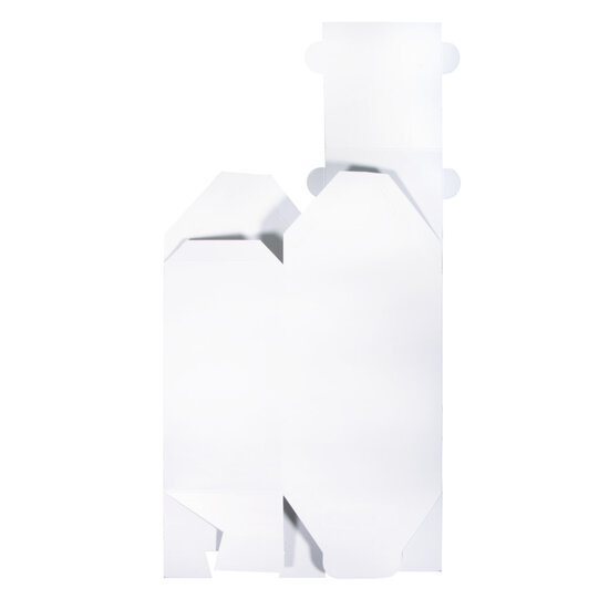Rayher Vouwdoosje Huis Set 10x7,5x20cm Wit 6st
