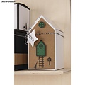 Rayher Vouwdoosje Huis Set 7,5x7,5x14cm Wit 12st
