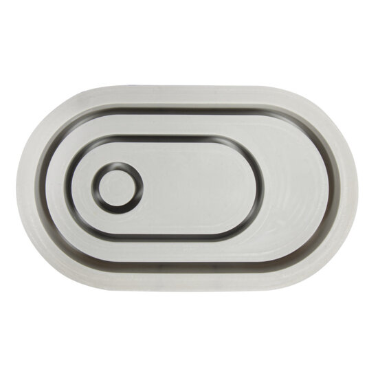 Rayher Silicone Gietmal Kaarsenstandaard Ovaal 18,5x10,3x2,5cm