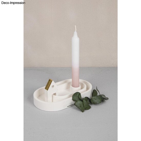 Rayher Silicone Gietmal Kaarsenstandaard Ovaal 18,5x10,3x2,5cm