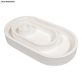 Rayher Silicone Gietmal Kaarsenstandaard Ovaal 18,5x10,3x2,5cm