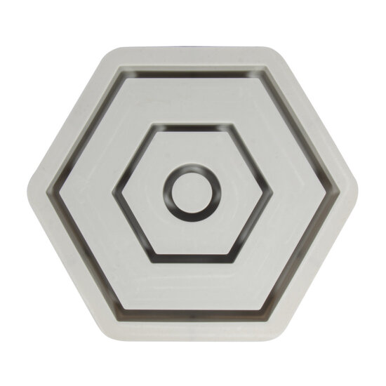 Rayher Silicone Gietmal Kaarsenstandaard Hexagon 16x14x2,5cm