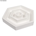 Rayher Silicone Gietmal Kaarsenstandaard Hexagon 16x14x2,5cm