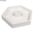 Rayher Silicone Gietmal Kaarsenstandaard Hexagon 16x14x2,5cm