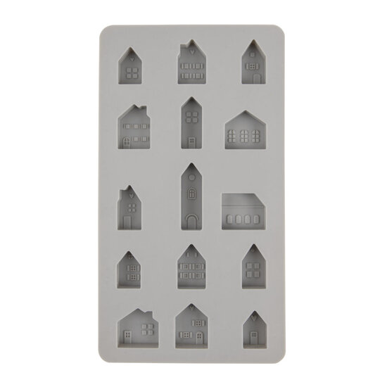 Rayher Silicone Gietmal Mini Lichthuisjes Diverse Maten 15st