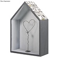 Rayher Houten Huizen 1st 12,5x8,5x4cm en 1st 14x10x4cm