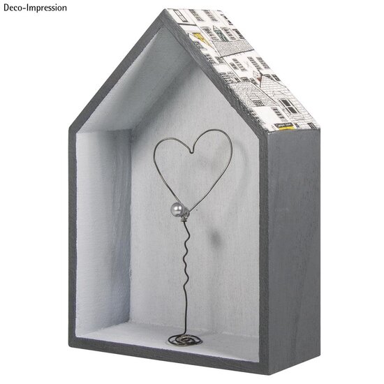 Rayher Houten Huizen 1st 12,5x8,5x4cm en 1st 14x10x4cm