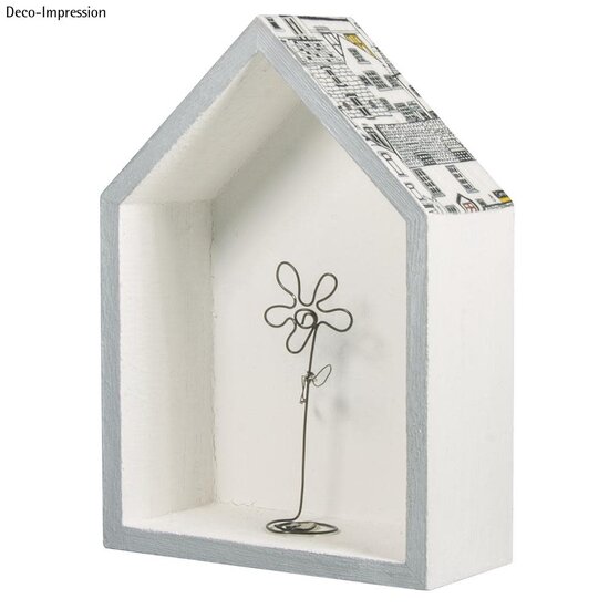 Rayher Houten Huizen 1st 12,5x8,5x4cm en 1st 14x10x4cm