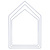 Rayher Metalen Huizen Wit 3st 13,5-18x19-27,5cm
