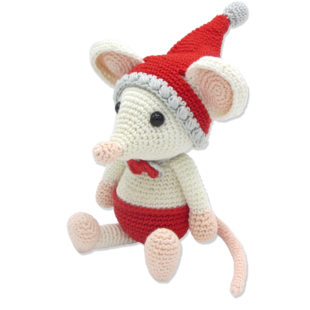 Haakpakket Kerstmuis 22 cm
