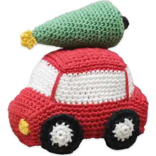 Haakpakket Kerstauto 12x11 cm