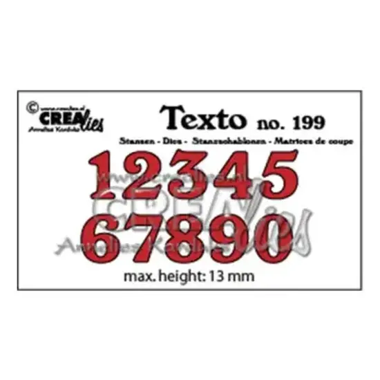 Crealies Crealies Stansmal Cijfers Middel