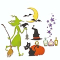 Tim Holtz Sizzix Tim Holtz Thinlits Die Set Vault Halloween Wicked 15Pcs