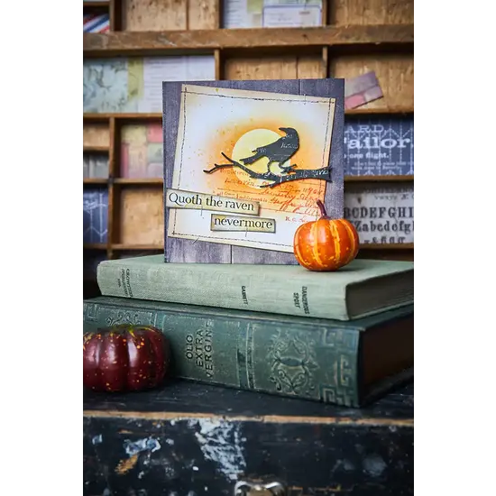 Tim Holtz Sizzix Tim Holtz Thinlits Die Set Vault Halloween Fright Night 11Pcs