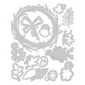 Tim Holtz Sizzix Tim Holtz Thinlits Die Holtz Vault Halloween Foliage Wreath 14Pcs