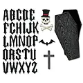 Tim Holtz Sizzix Tim Holtz Thinlits Die Set Vault Halloween Coffin Box 34Pcs