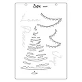 Sizzix Sizzix Clear Stamp & Stencil A5 Cosmopolitan Christmas Merry & Light 16pcs