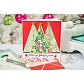 Sizzix Sizzix Clear Stamp & Stencil A5 Cosmopolitan Christmas Merry & Light 16pcs