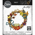 Tim Holtz Sizzix Tim Holtz Thinlits Die Holtz Vault Halloween Foliage Wreath 14Pcs