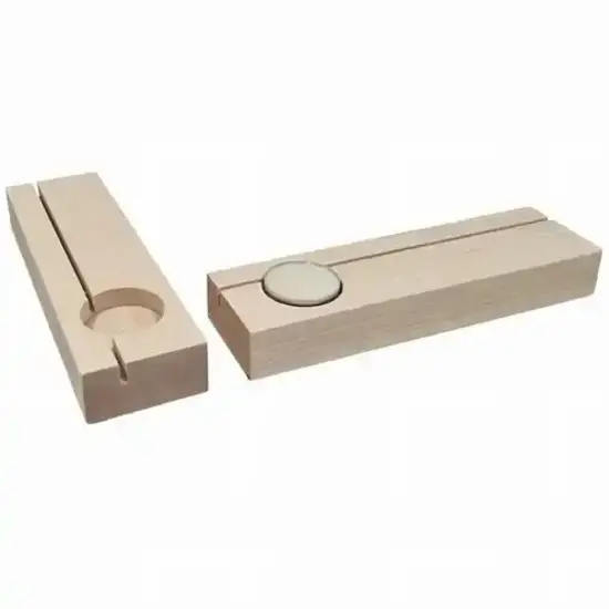 Hobby Groep Houten Kaarthouder met Waxinelichthouder A4