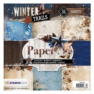 Studio Light Winter Trails Paper Pad 15x15cm nr. 98