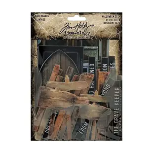 Tim Holtz Idea-Ology Halloween Baseboards Plinthes 43pcs