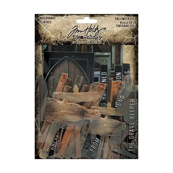 Tim Holtz Tim Holtz Idea-Ology Halloween Baseboards Plinthes 43pcs