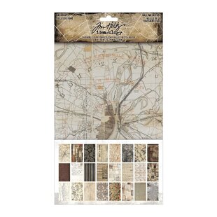 Tim Holtz Idea-Ology Halloween Backdrops 24 Sheets