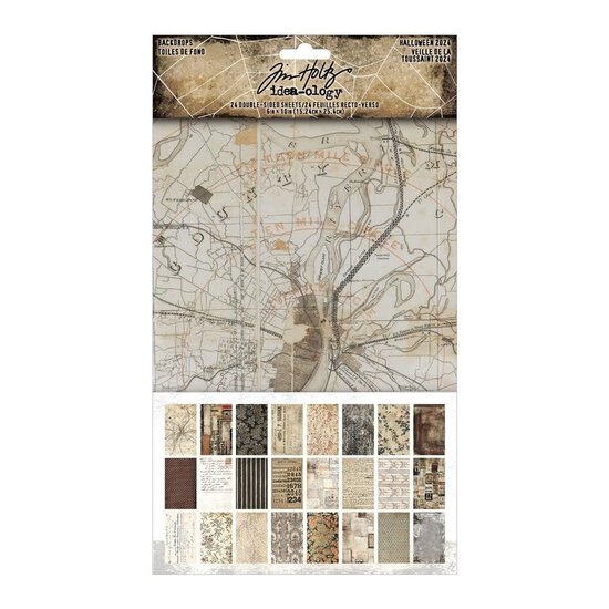 Tim Holtz Tim Holtz Idea-Ology Halloween Backdrops 24 Sheets