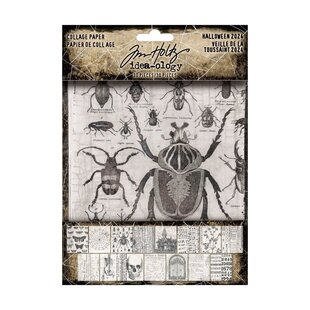 Tim Holtz Idea-Ology Halloween Collage Paper 30pcs