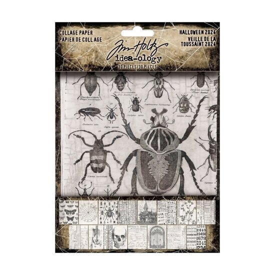 Tim Holtz Tim Holtz Idea-Ology Halloween Collage Paper 30pcs