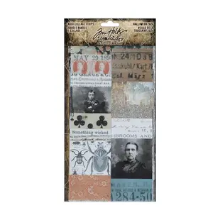 Tim Holtz Idea-Ology Halloween Large Collage Strips 24pcs