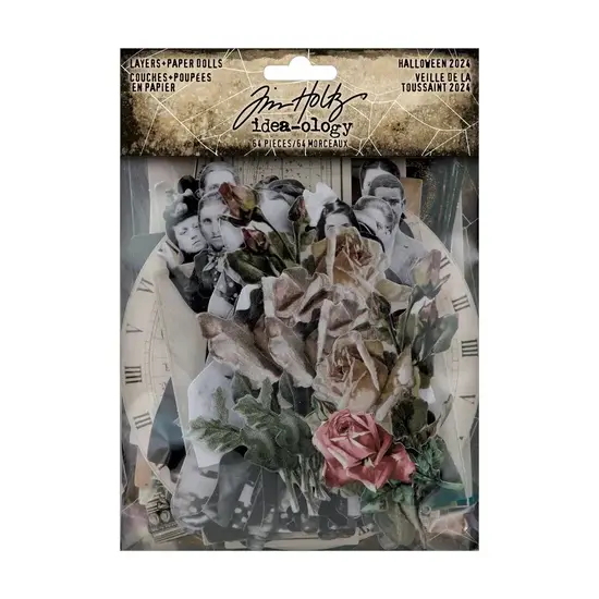Tim Holtz Tim Holtz Idea-Ology Halloween Layers + Paper Dolls 64pcs