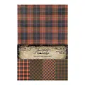 Tim Holtz Tim Holtz Idea-Ology Halloween Kraft-Stock Sparkle Plaid 20 Sheets 6x9 inch