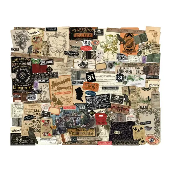 Tim Holtz Tim Holtz Idea-Ology Halloween Ephemera Pack 123pcs