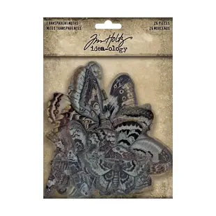 Tim Holtz Idea-Ology Halloween Transparent Moths 26pcs