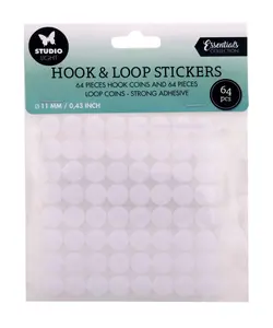 Studio Light Hook & Loop Klittenband Stickers Rond 11mm 64pcs