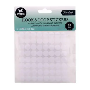 Studio Light Hook & Loop Klittenband Stickers Rond 11mm 64pcs