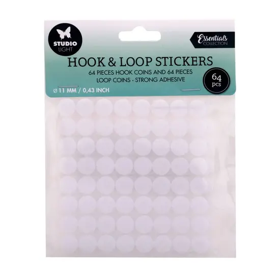 Studio Light Studio Light Hook & Loop Klittenband Stickers Rond 11mm 64pcs