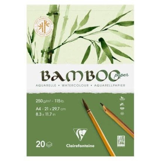 Clairefontaine Bamboo Aquarel Blok A4 250g 20 vel
